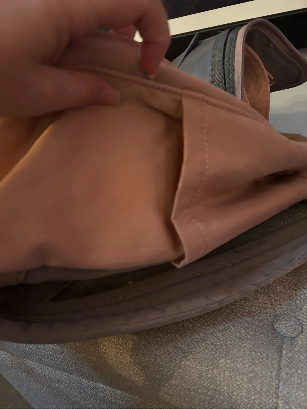 Pink Canvas Utility Backpack